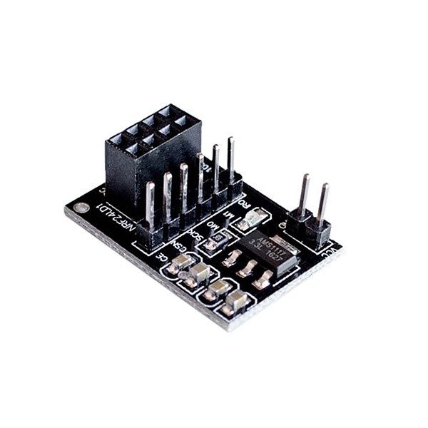 Placa adaptadora para módulo transceptor inalámbrico NRF24L01 de 8 pines
