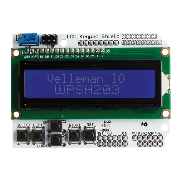 LCD & Keypad Shield Para Arduino - LCD1602