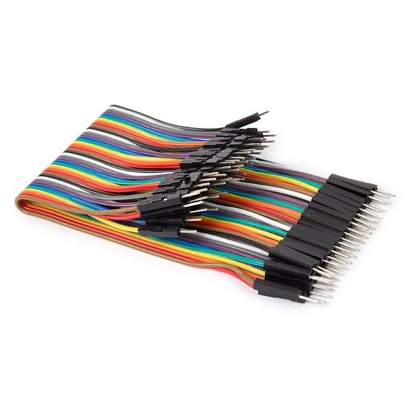 Cable De Puente 40 Polos 15 Cm Macho / Macho (Cable Plano)